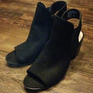 Women's Time and Tru Peep Toe Bootie (new)